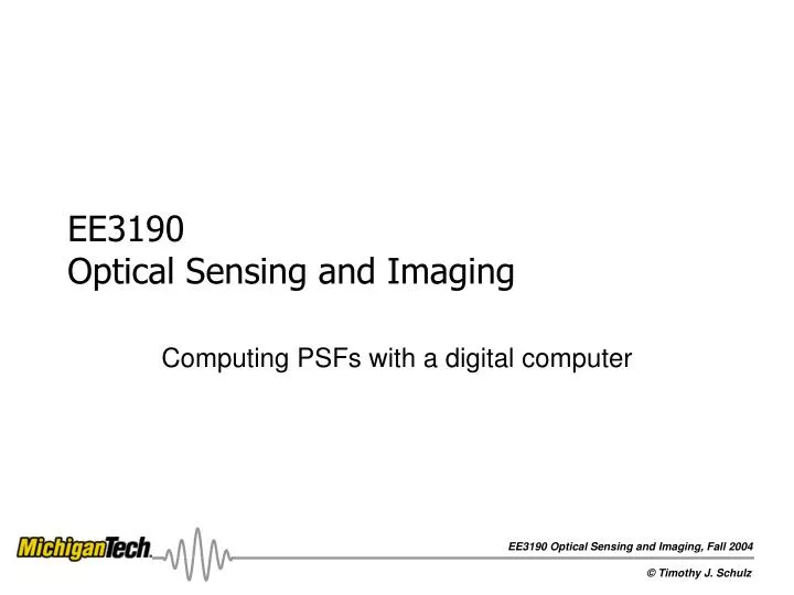 ee3190 optical sensing and imaging