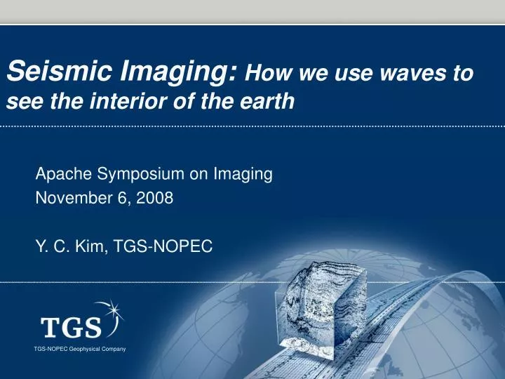 seismic imaging how we use waves to see the interior of the earth