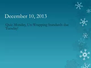December 10, 2013