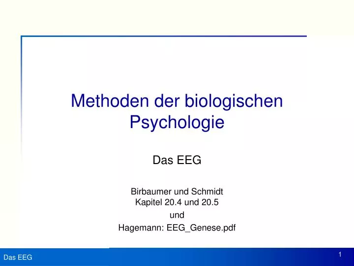 methoden der biologischen psychologie