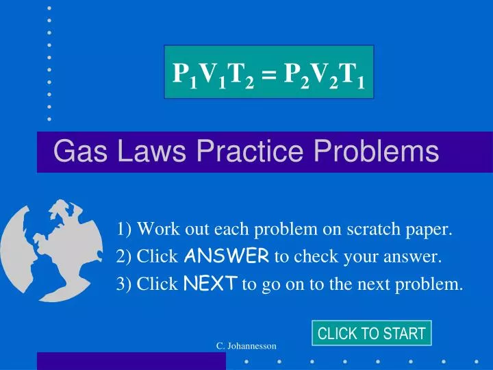 gas laws practice problems