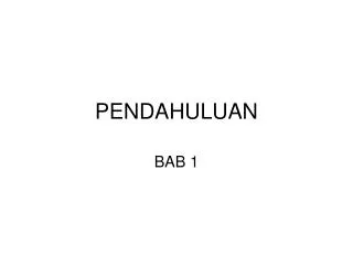 pendahuluan