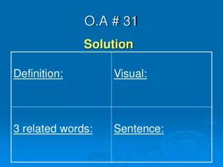 o a 31