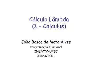 c lculo l mbda l calculus