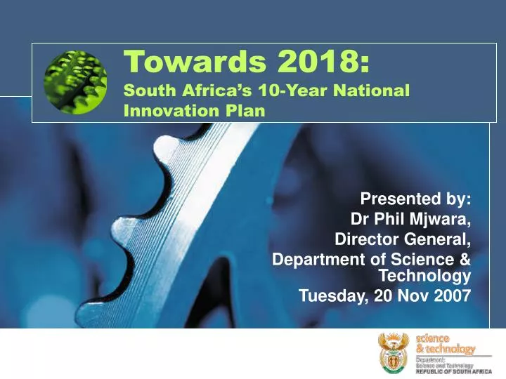towards 2018 south africa s 10 year national innovation plan