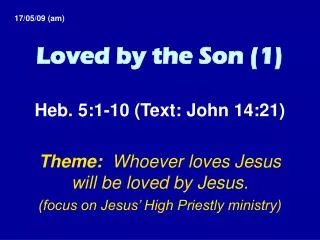 Loved by the Son (1)