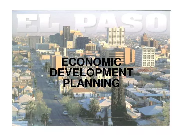 economic development planning