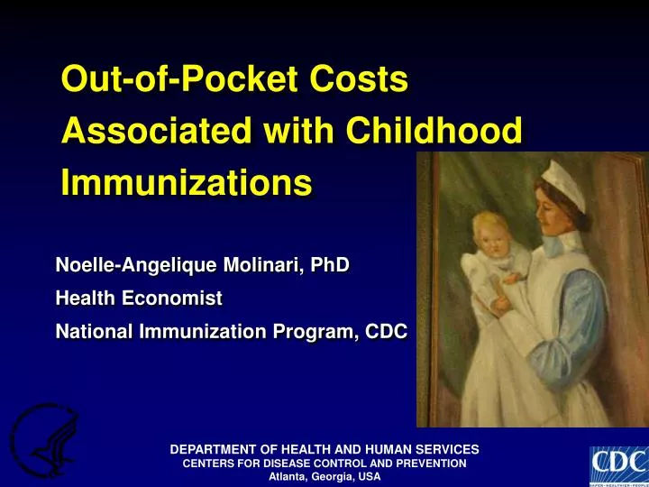 out of pocket costs associated with childhood immunizations