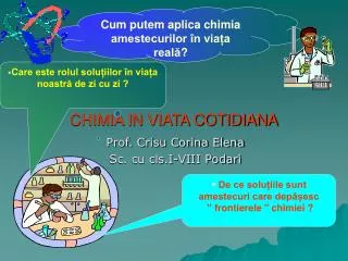 chimia in viata cotidiana