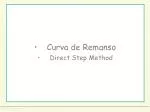Curva de Remanso Direct Step Method - slide 1
