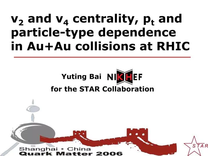 v 2 and v 4 centrality p t and particle type dependence in au au collisions at rhic