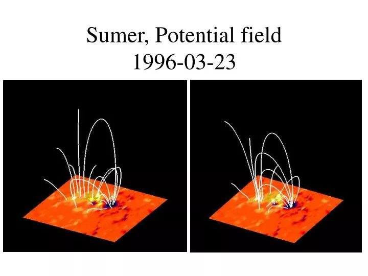 sumer potential field 1996 03 23