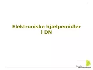 elektroniske hj lpemidler i dn