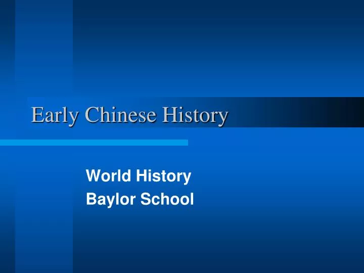 early chinese history