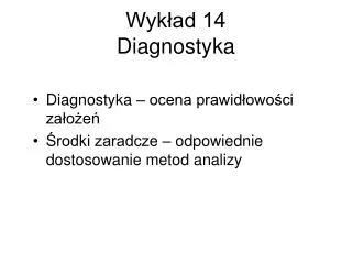 wyk ad 14 diagnostyka