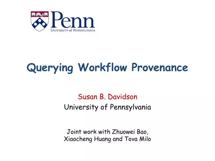 querying workflow provenance