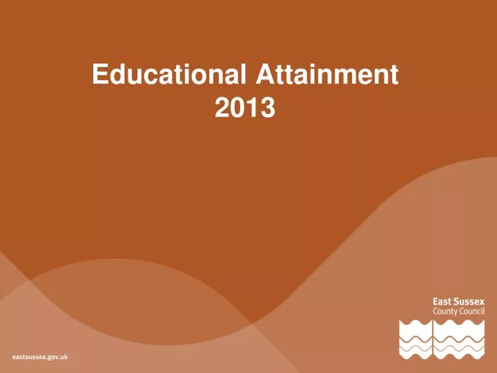 educational attainment 2013