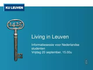 living in leuven