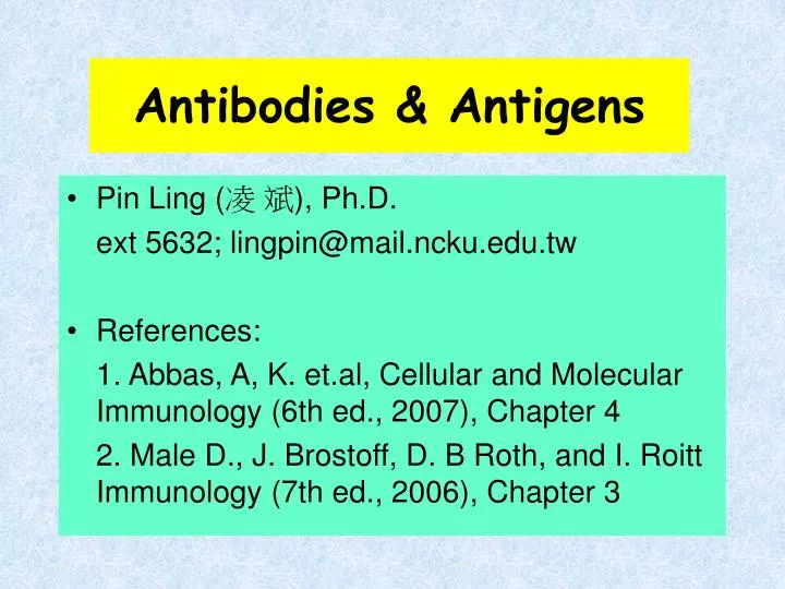 antibodies antigens