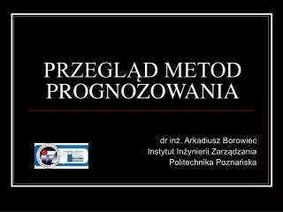 przegl d metod prognozowania