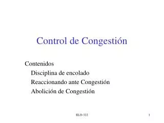 control de congesti n