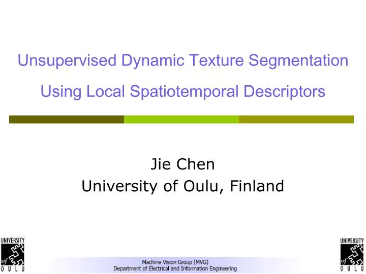 unsupervised dynamic texture segmentation using local spatiotemporal descriptors
