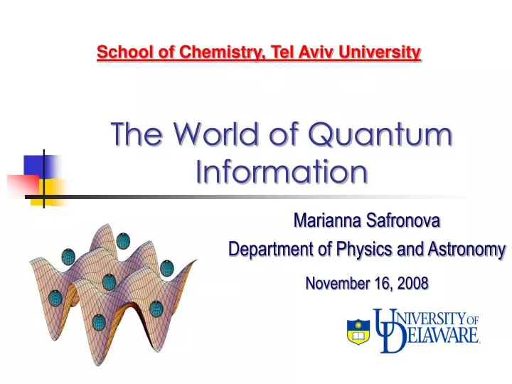 the world of quantum information