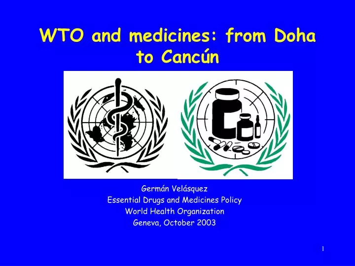 wto and medicines from doha to canc n