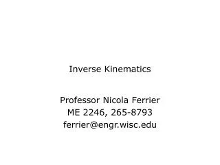 inverse kinematics