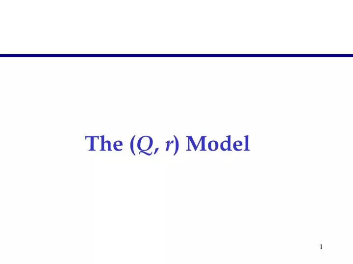 the q r model