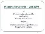 Discrete Structures – CNS2300 - slide 1