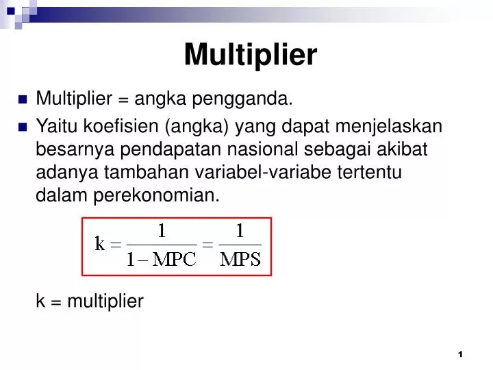 multiplier