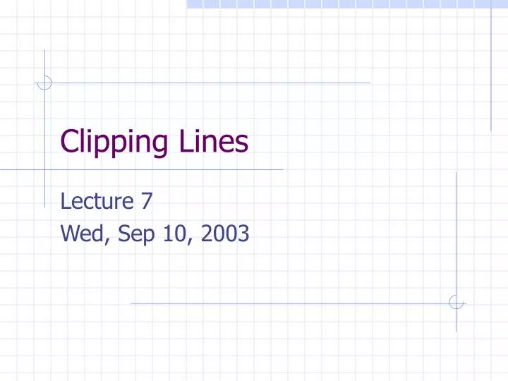 clipping lines