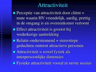attractiviteit
