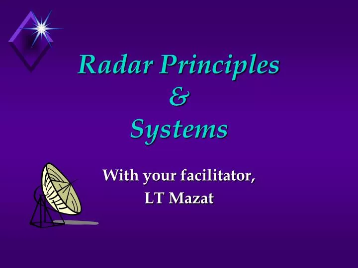 radar principles systems