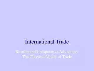 International Trade