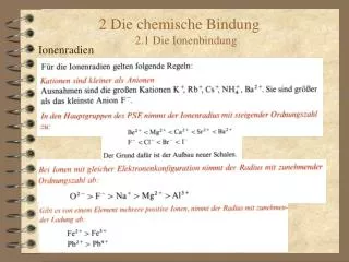 2 die chemische bindung 2 1 die ionenbindung