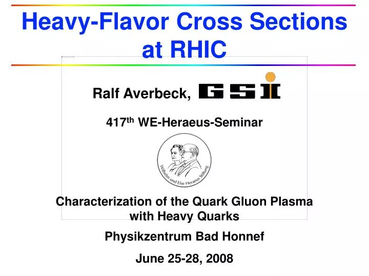heavy flavor cross sections at rhic