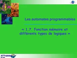 les automates programmables