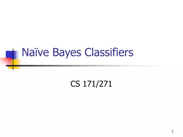 na ve bayes classifiers