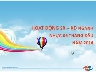 ho t ng sx kd ng nh nh a 06 th ng u n m 2014
