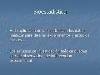 bioestad stica