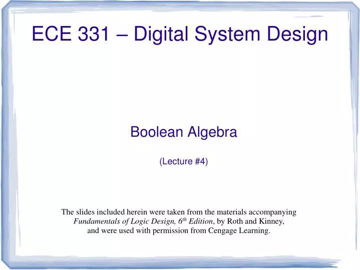 boolean algebra lecture 4
