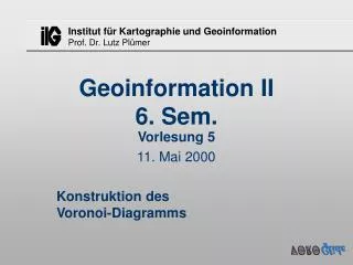 geoinformation ii 6 sem