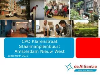 cpo klarenstraat staalmanpleinbuurt amsterdam nieuw west
