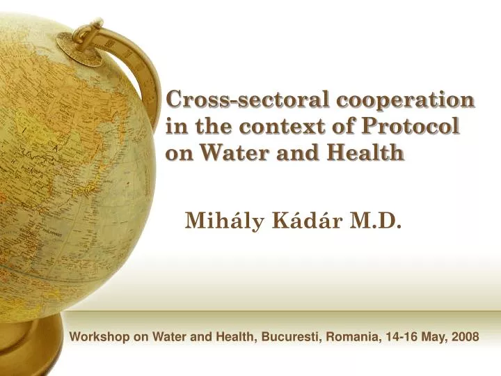 cross sectoral cooperation in the context of protocol on water and health
