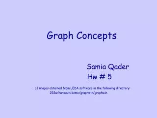 Graph Concepts