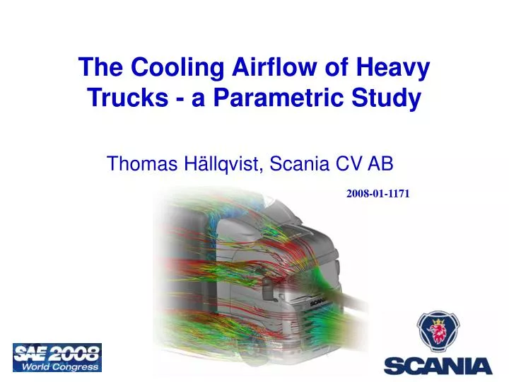 the cooling airflow of heavy trucks a parametric study