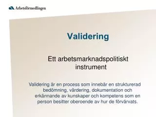 validering
