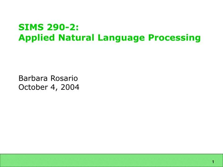 sims 290 2 applied natural language processing